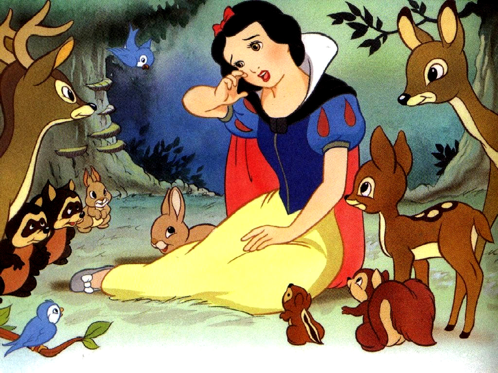 Image result for snow white and her animals